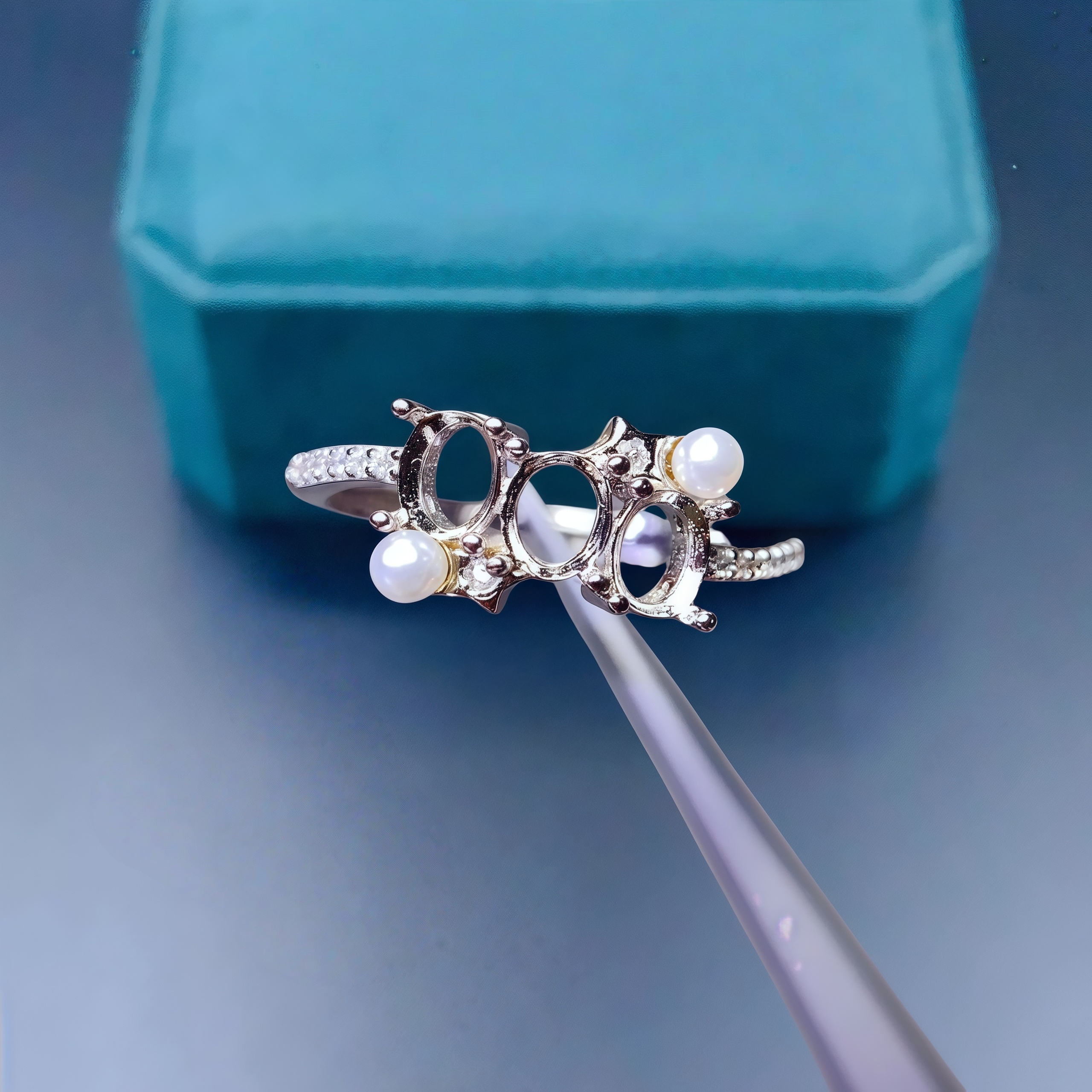 Sterling Silver Ring - Setting 4*5mm Ellipse Stone S925 Sterling