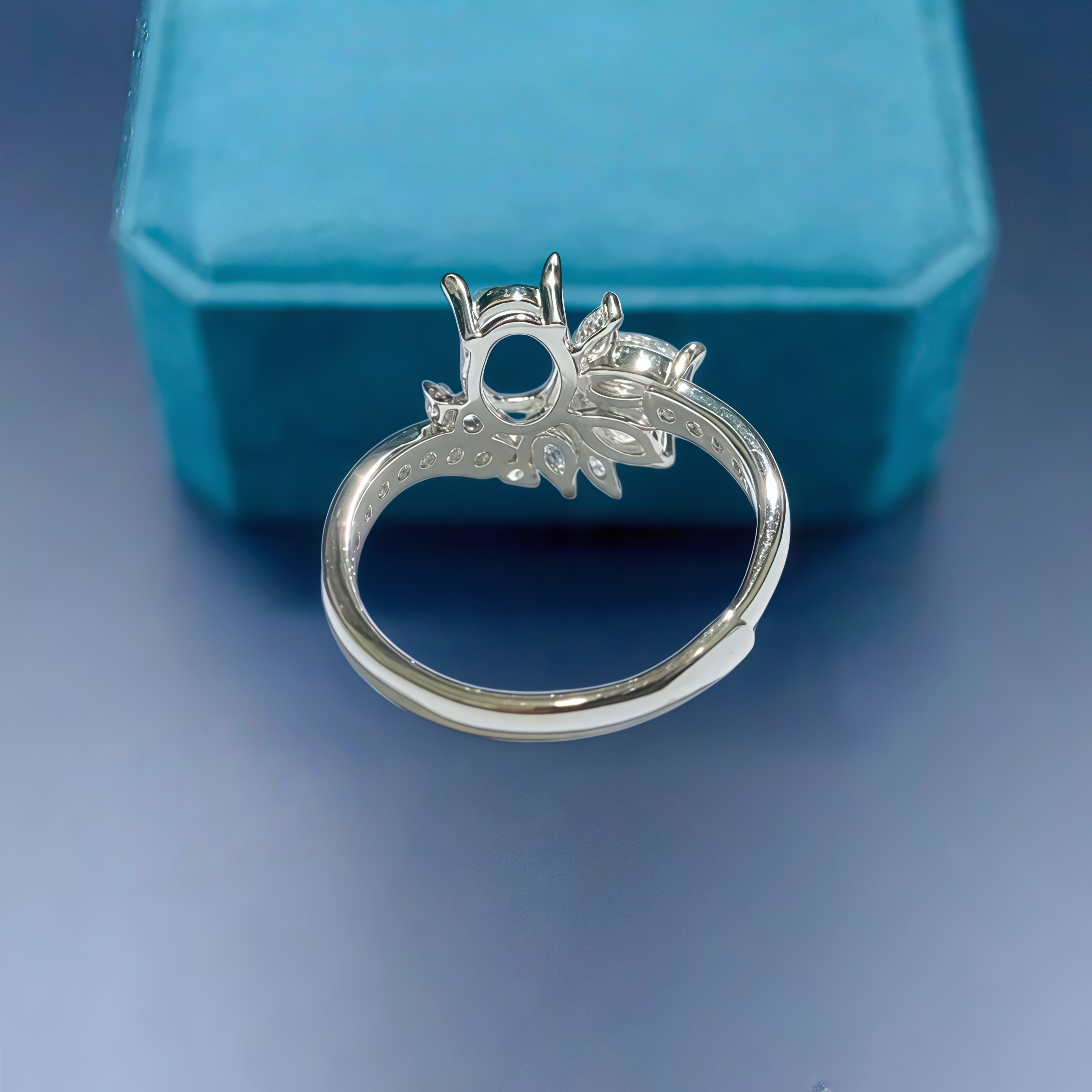 Setting 5*7mm Oval Stone Fashi - đánh giá và giá Sterling Silver Ring