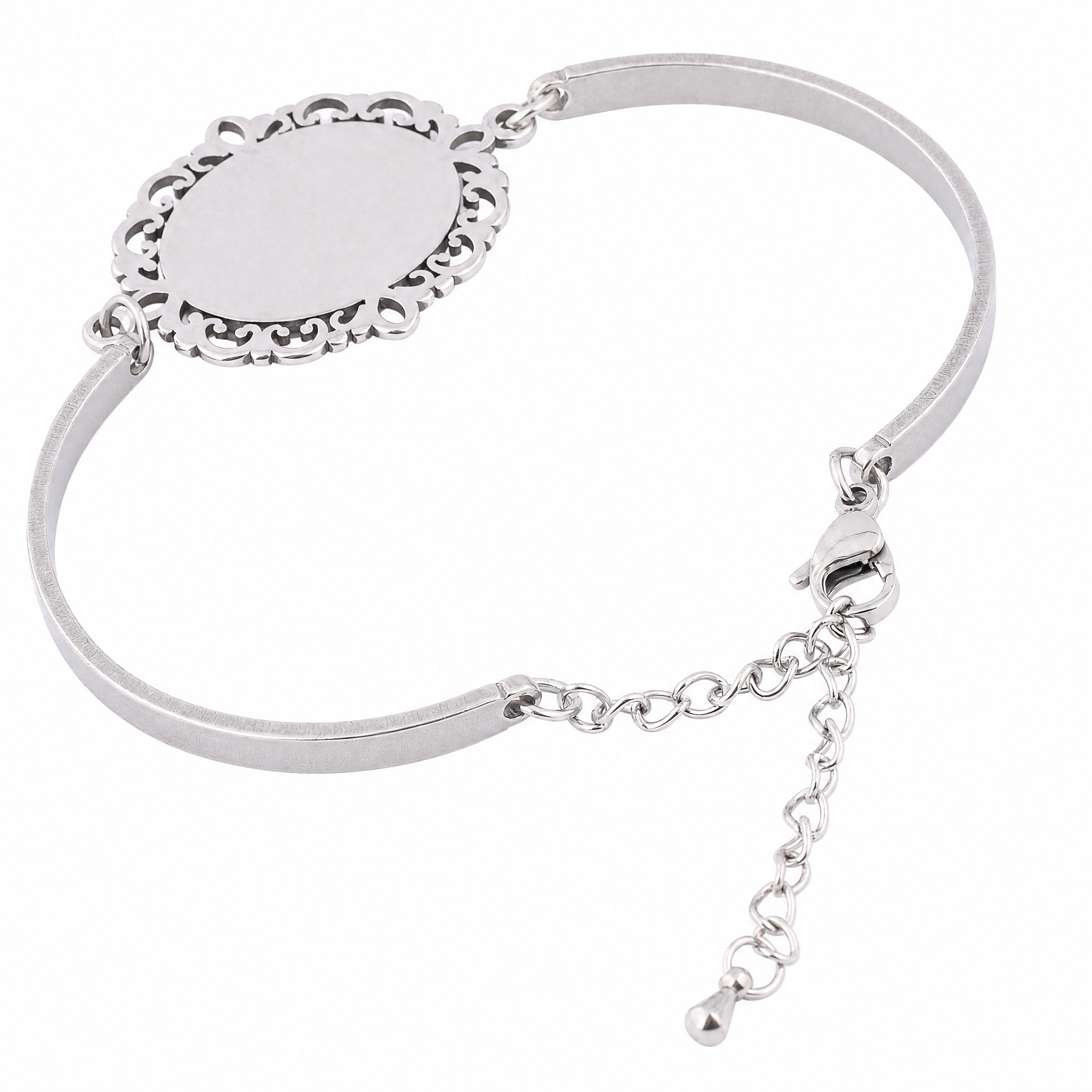 3pcs Stainless Steel Fit 13x18 - đánh giá và giá Cuff Bangle Bracelet