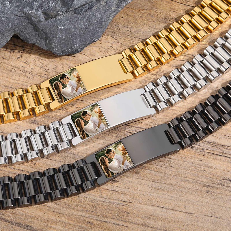 Custom Picture Text Bracelet W - đánh giá và giá Jewelry Watches Men