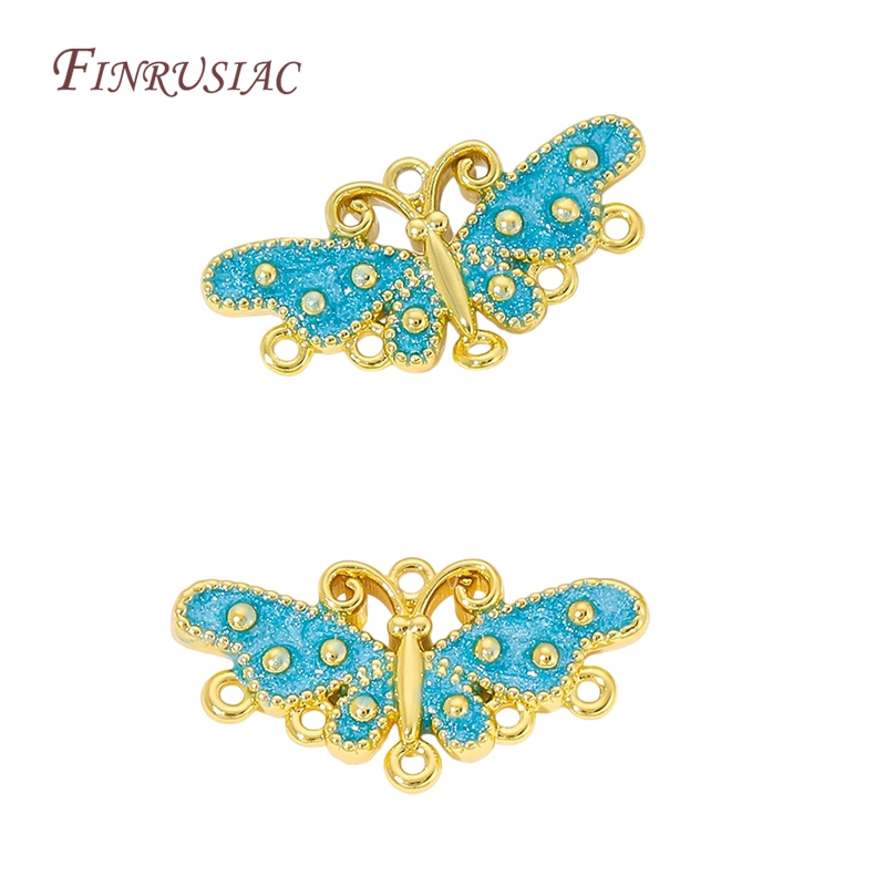 18K Gold Plated Blue Enamel Bu - đánh giá và giá Butterfly Pendant Necklace
