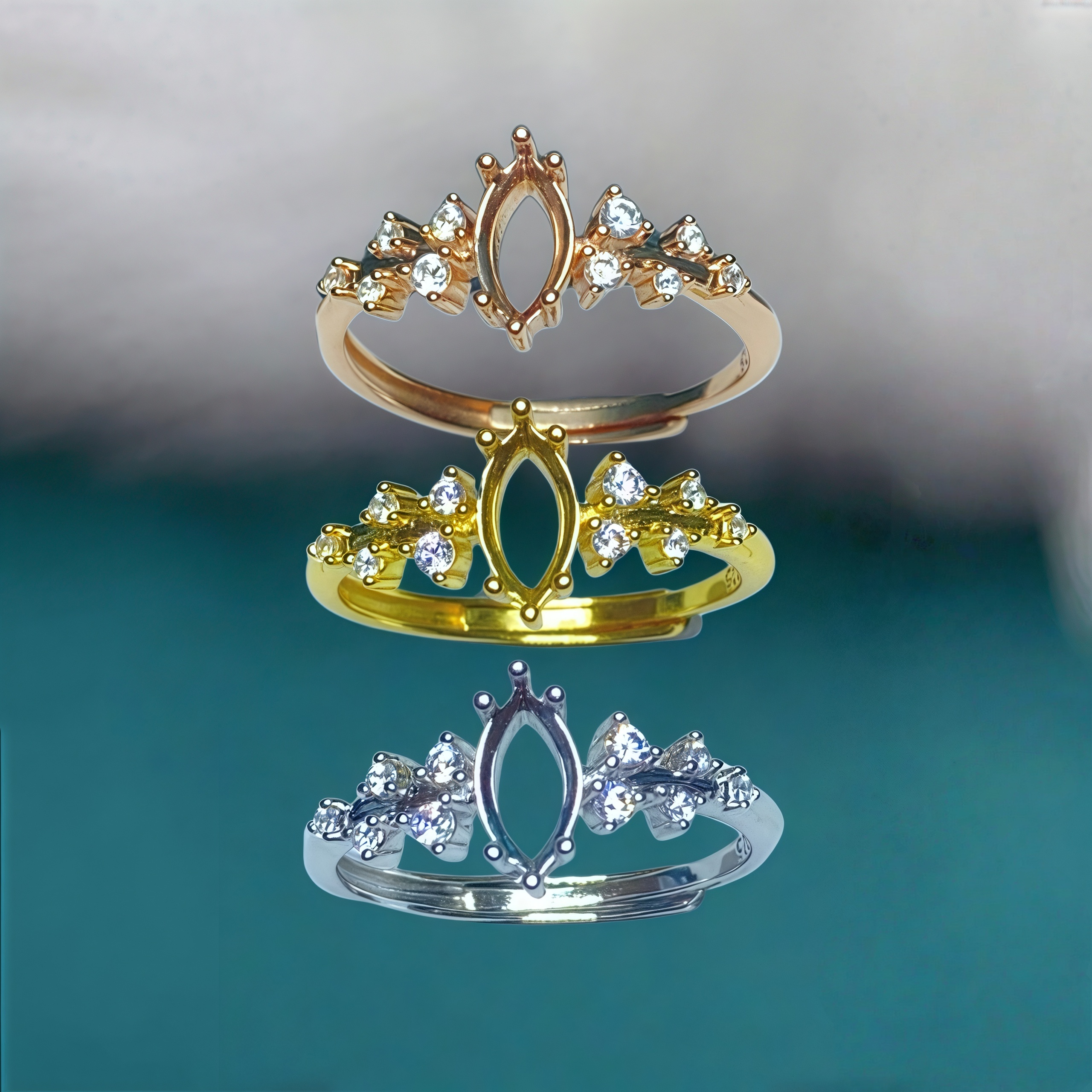 Setting 4*8mmHorse eye Shape S - đánh giá và giá Sterling Silver Ring