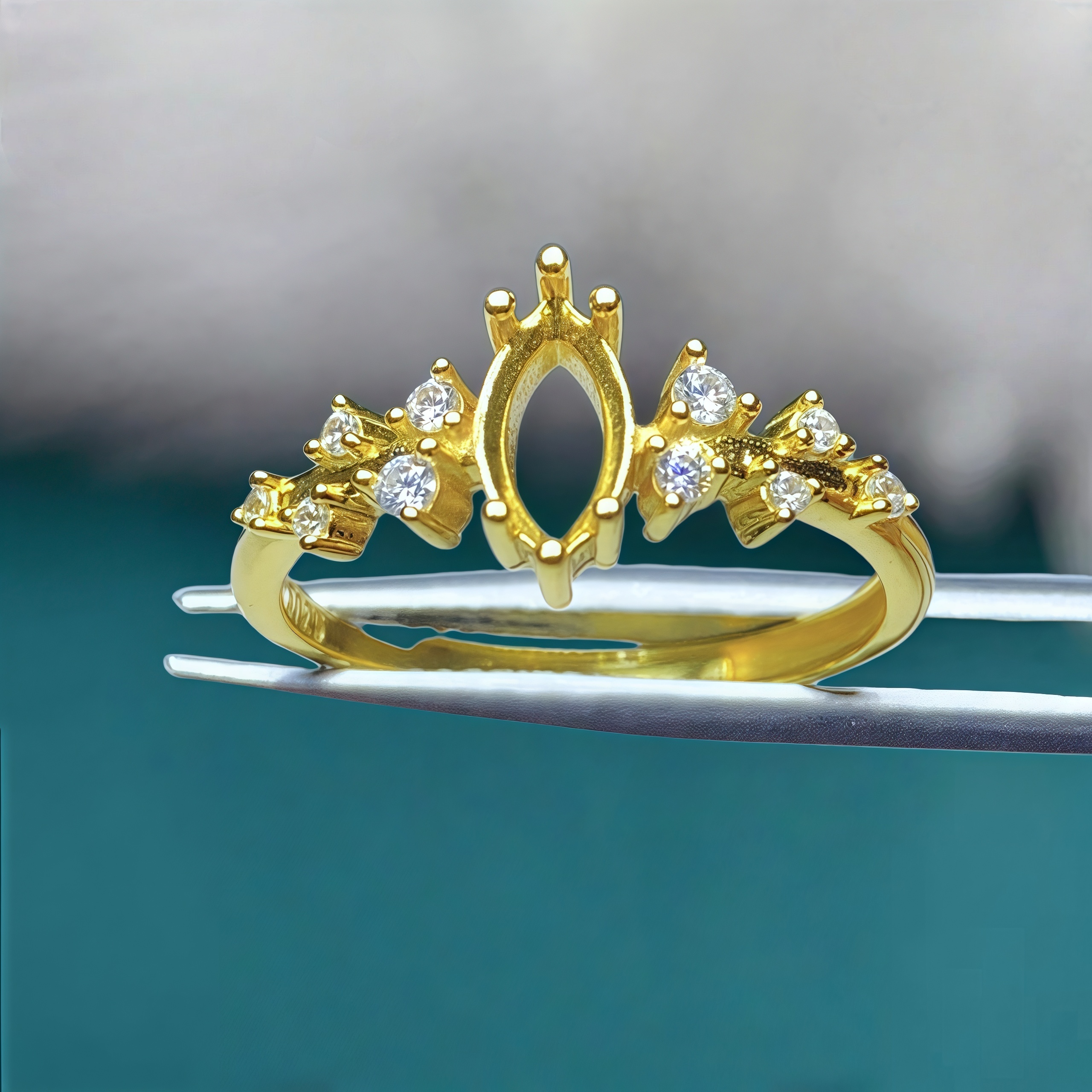 Setting 4*8mmHorse eye Shape S - đánh giá và giá Sterling Silver Ring