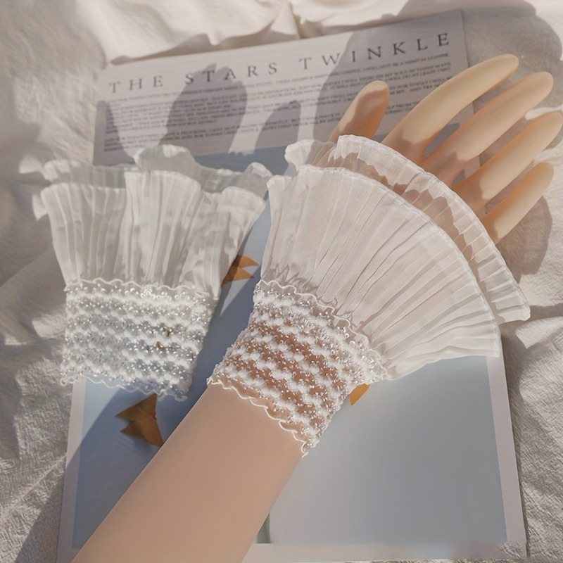 Double Ruffle Fake Cuff Solid  - đánh giá và giá Cuff Bangle Bracelet