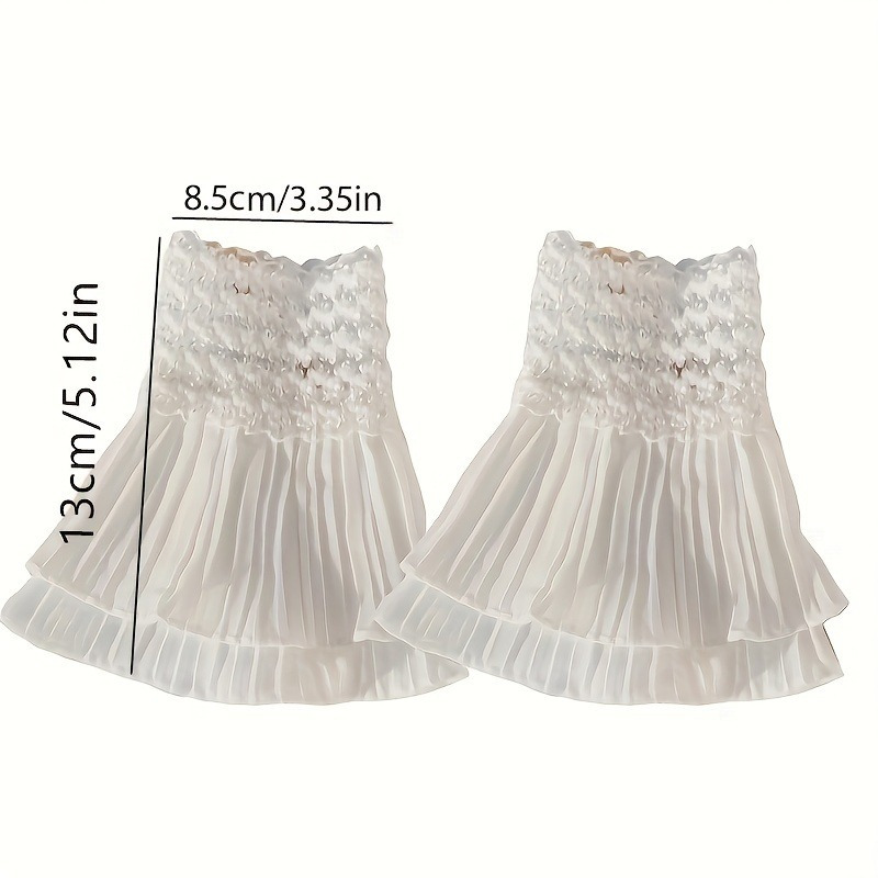 Double Ruffle Fake Cuff Solid  - đánh giá và giá Cuff Bangle Bracelet
