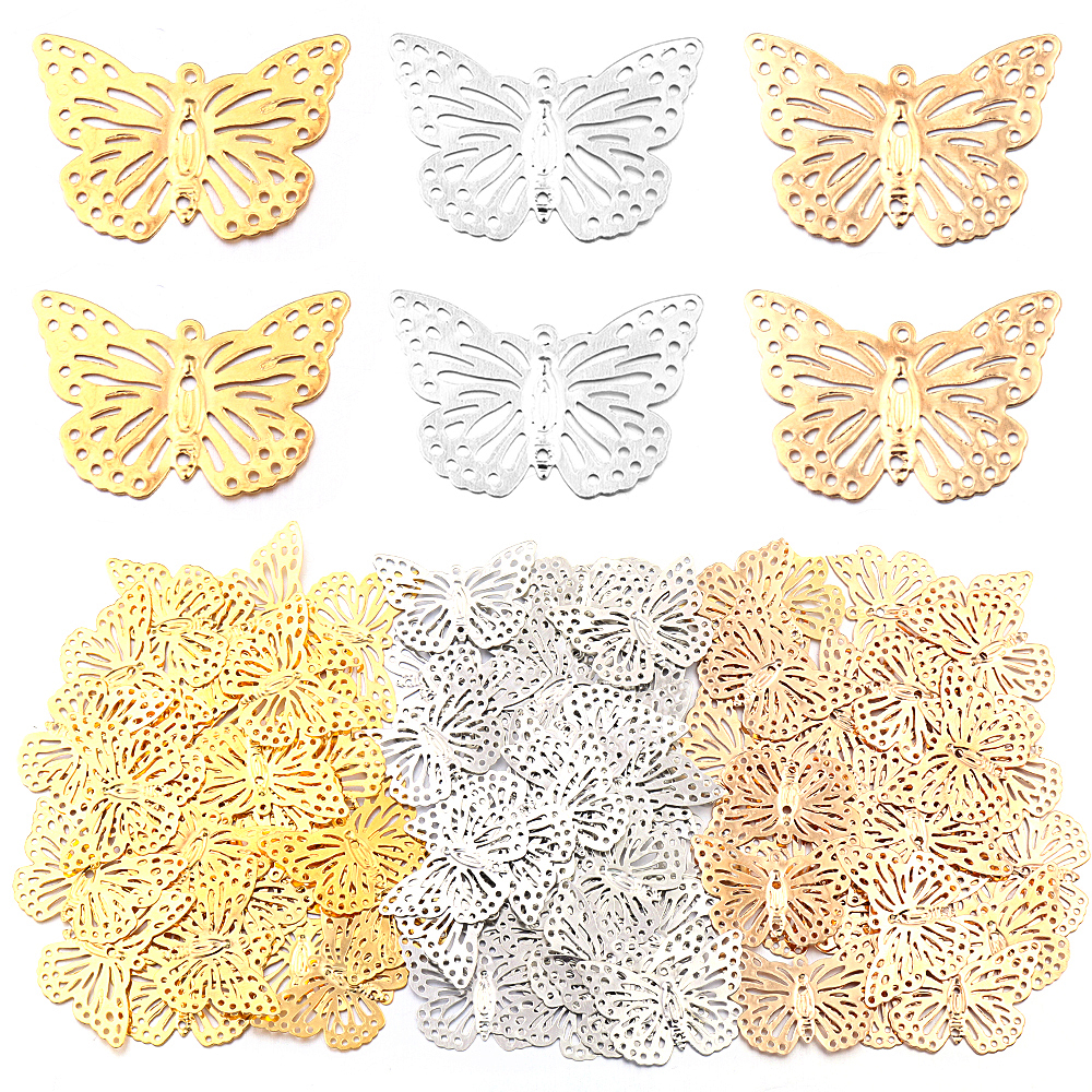 50Pcs/lot Butterfly Filigree W - đánh giá và giá Butterfly Pendant Necklace