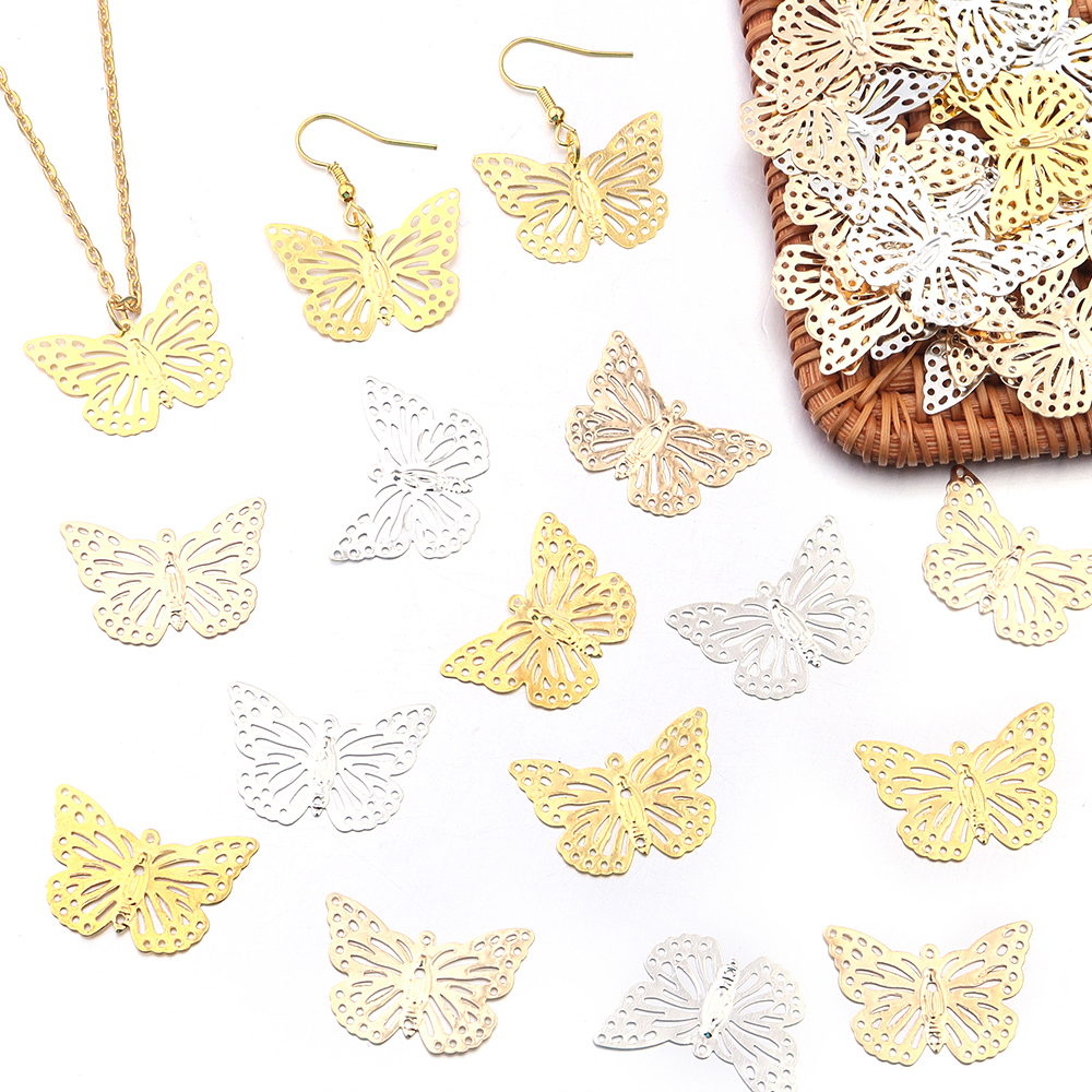 50Pcs/lot Butterfly Filigree W - đánh giá và giá Butterfly Pendant Necklace