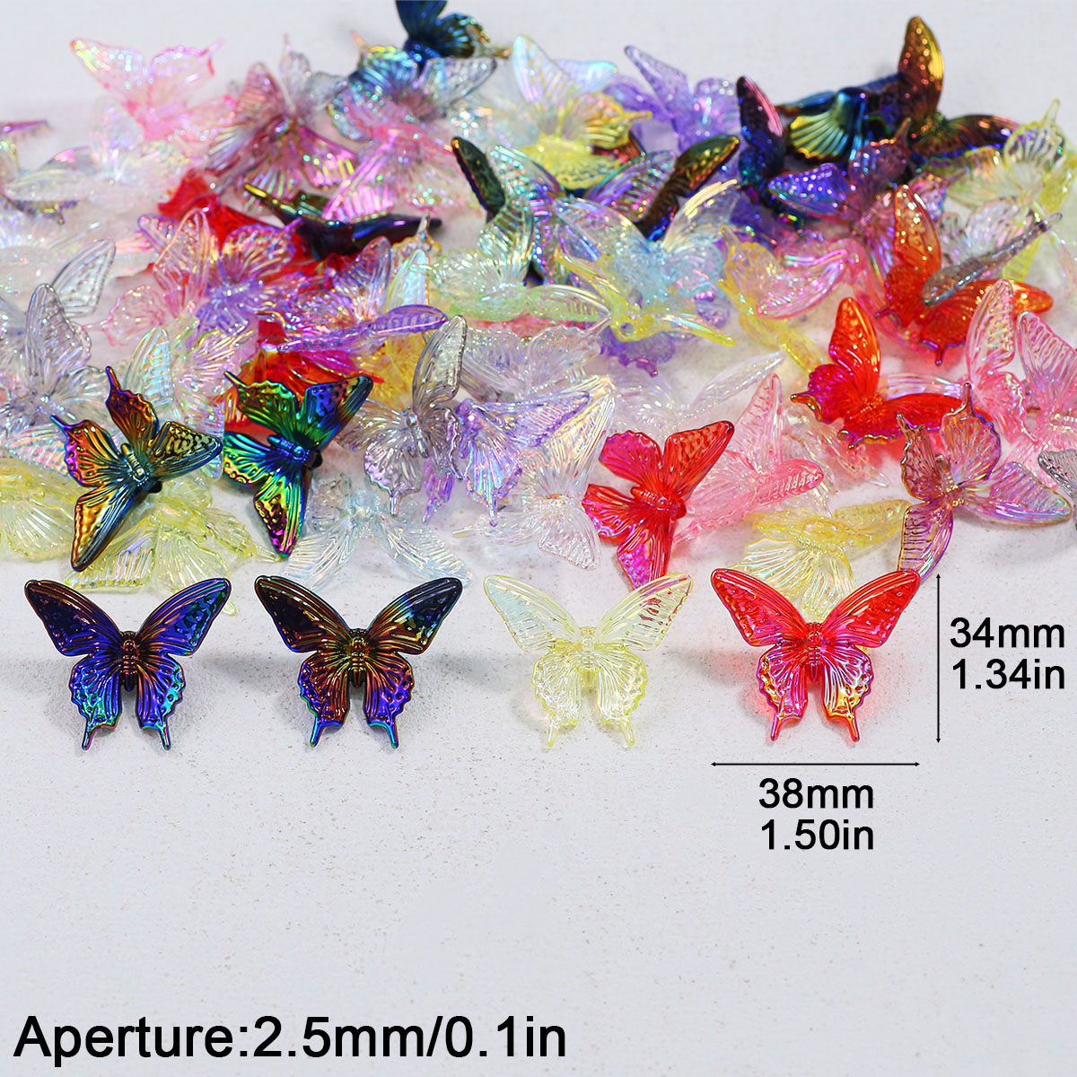 38*34mm Acrylic Butterfly UV M - đánh giá và giá Butterfly Pendant Necklace