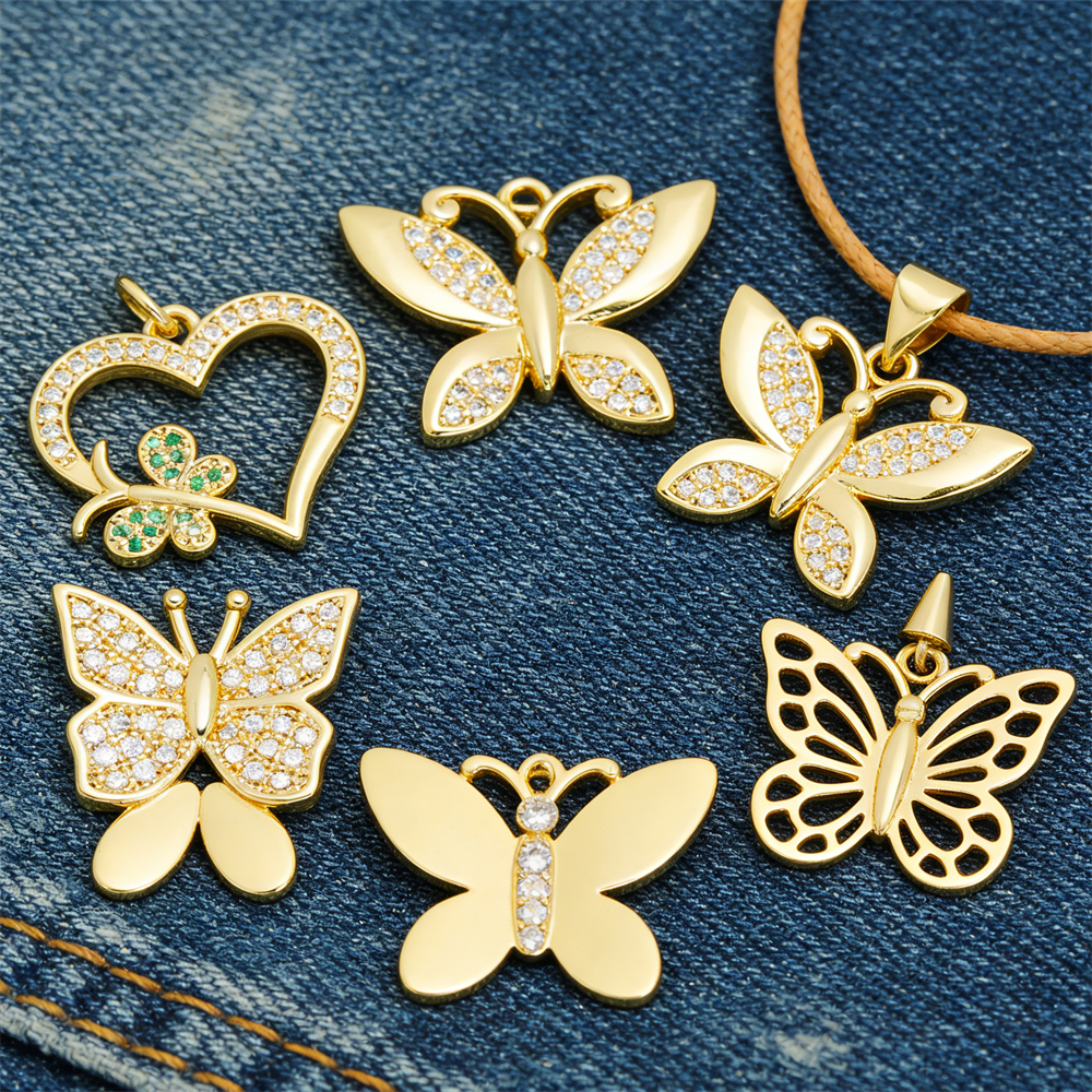 3Pcs Pendants Brass Plated Cub - đánh giá và giá Butterfly Pendant Necklace