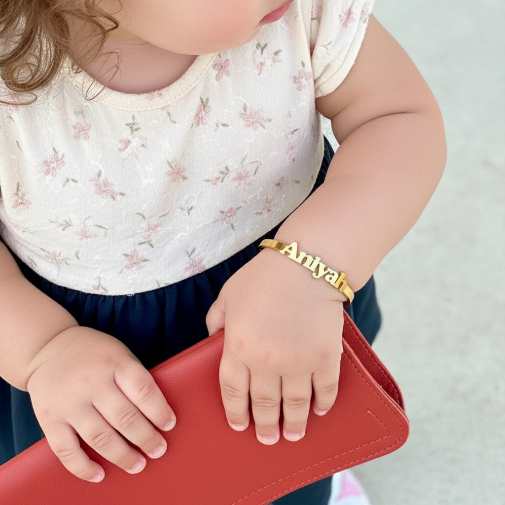Baby Name Bangle Personalized  - đánh giá và giá Cuff Bangle Bracelet