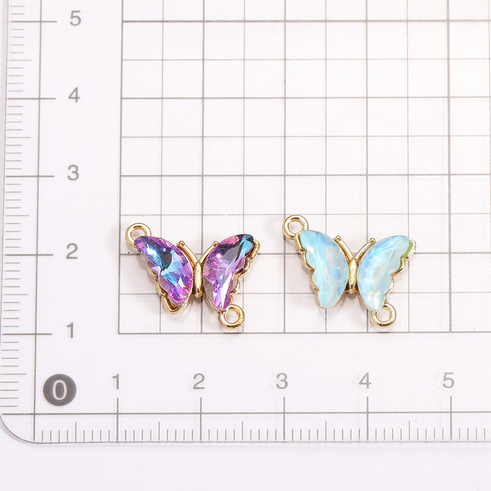 10Pcs Crystal Glass Butterfly  - đánh giá và giá Butterfly Pendant Necklace