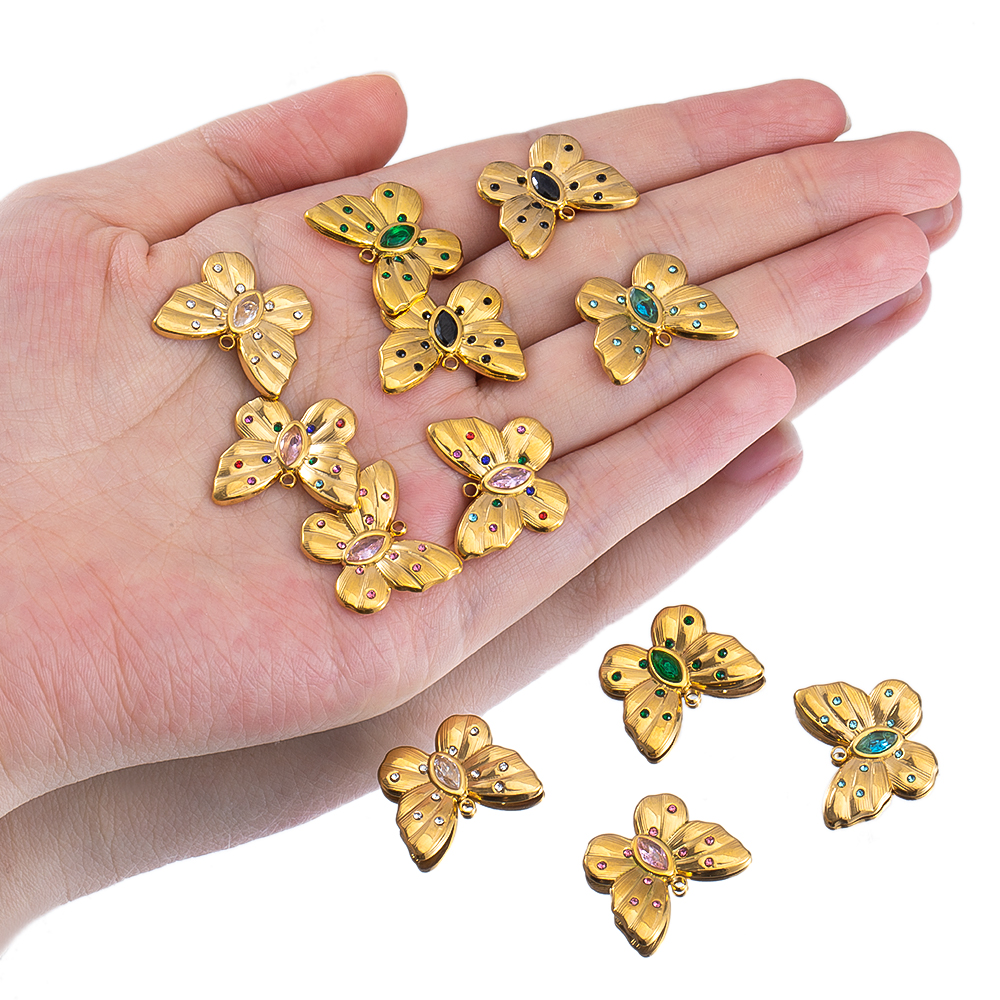 2pcs Enamel Butterfly Lava Lov - đánh giá và giá Butterfly Pendant Necklace