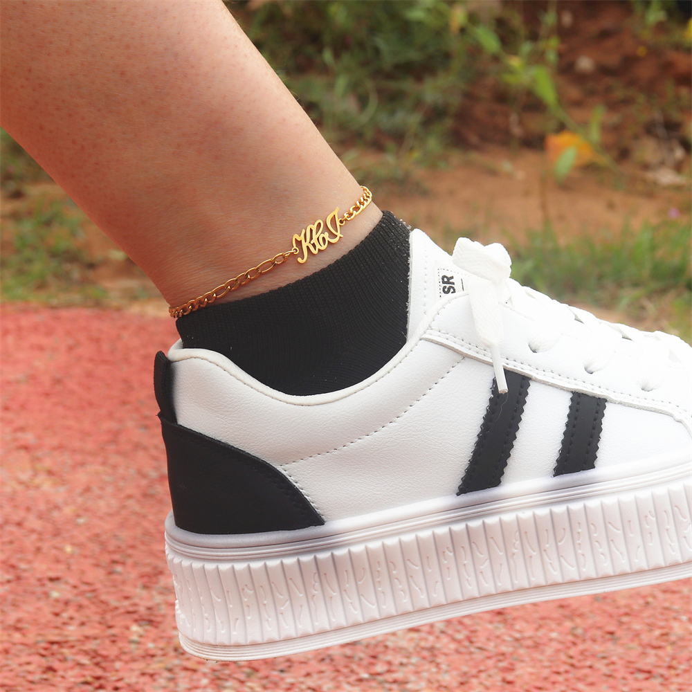 Custom Name Anklet Figaro Chai - đánh giá và giá Anklet Foot Chain