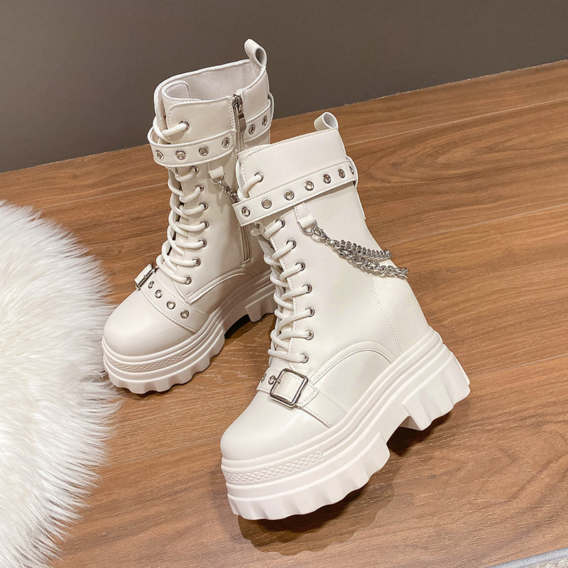 Autumn Thick Heel Ankle Boots  - đánh giá và giá Anklet Foot Chain