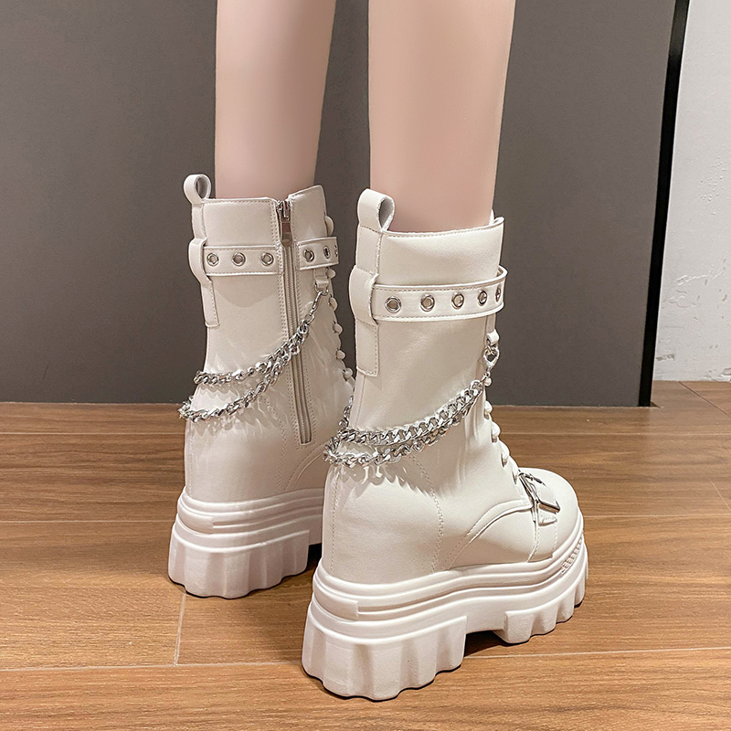 Autumn Thick Heel Ankle Boots  - đánh giá và giá Anklet Foot Chain