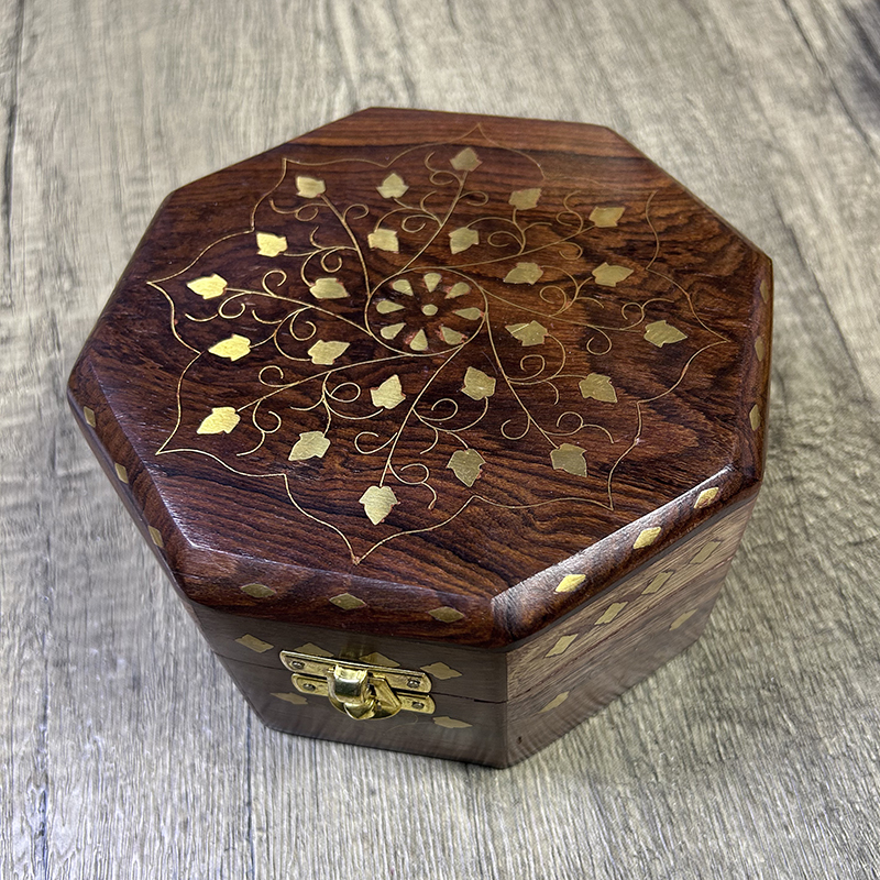 Hand Carved Octagonal Wooden B - đánh giá và giá Indian Jewelry Watches
