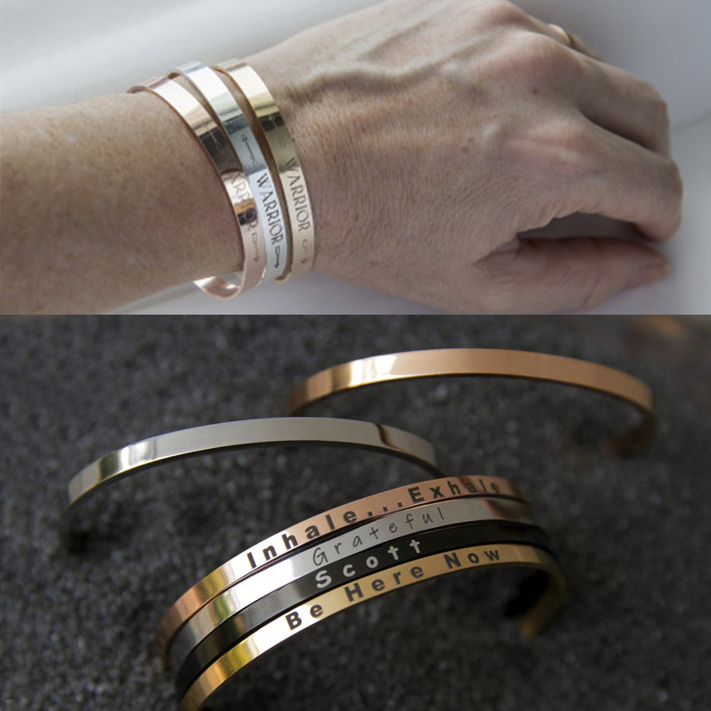 Vnox Dropshipping Customized B - đánh giá và giá Cuff Bangle Bracelet