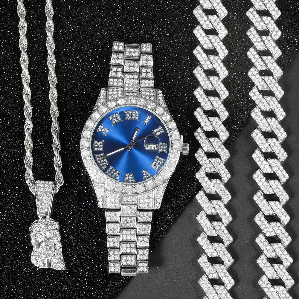 Men's Hip-hop Watch Jewelry Se - đánh giá và giá Jewelry Watches Men