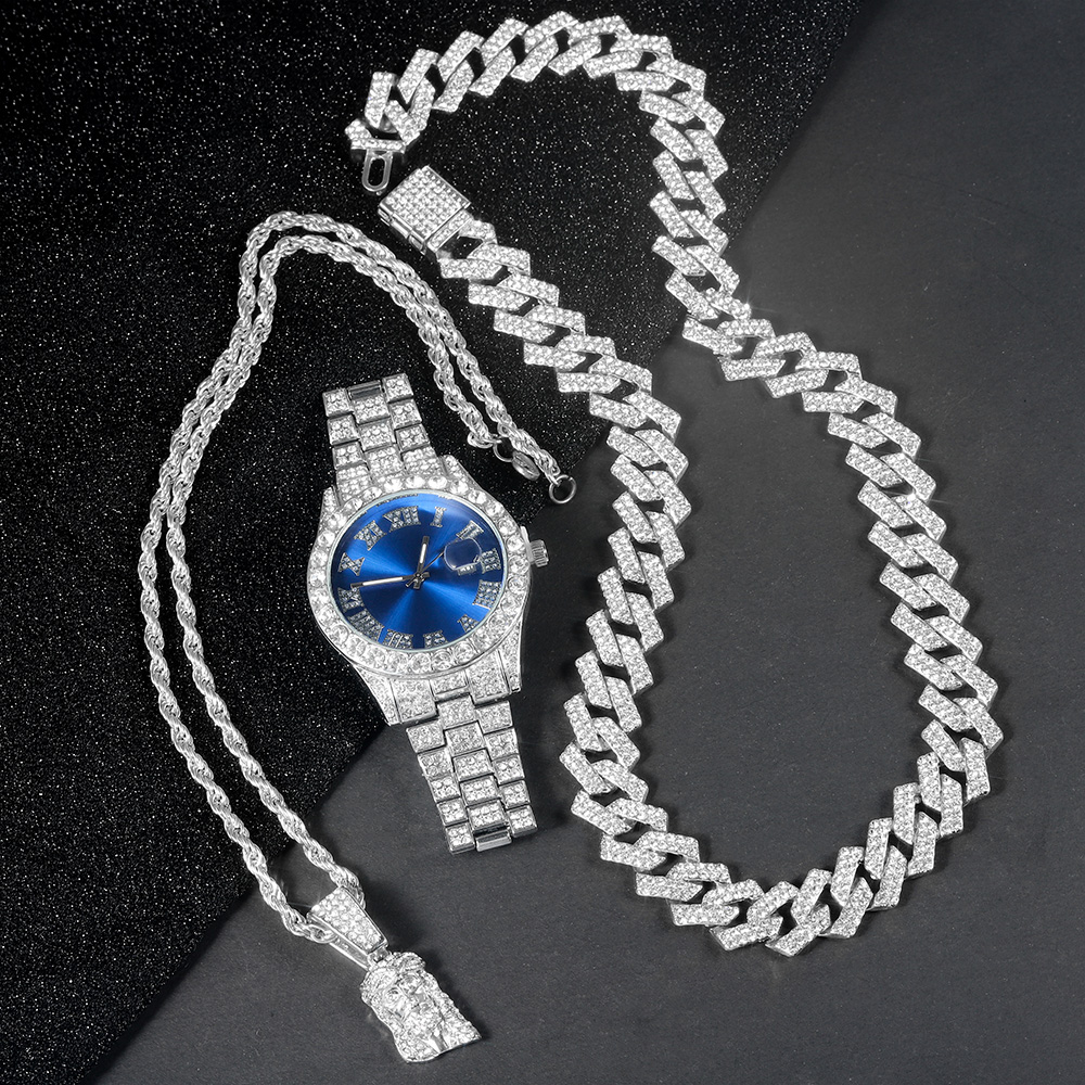 Men's Hip-hop Watch Jewelry Se - đánh giá và giá Jewelry Watches Men