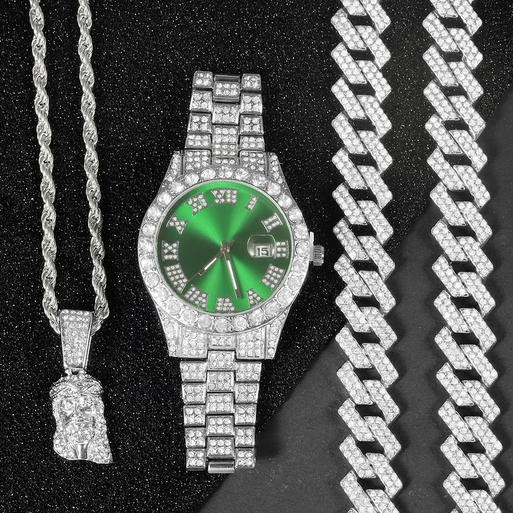 Men's Hip-hop Watch Jewelry Se - đánh giá và giá Jewelry Watches Men