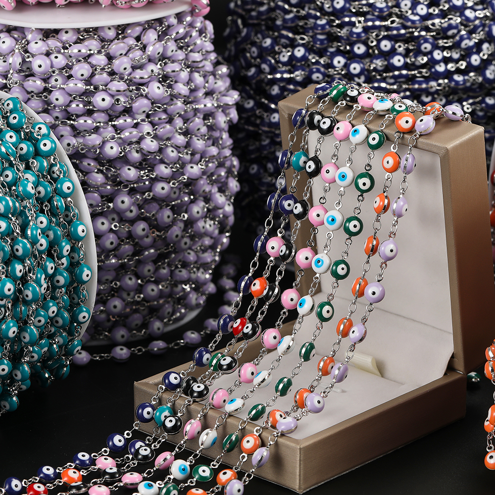 1M 6mm Copper Evil Eye Beads C - đánh giá và giá Anklet Foot Chain