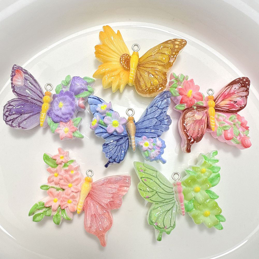 10pcs New Flower butterfly res - đánh giá và giá Butterfly Pendant Necklace