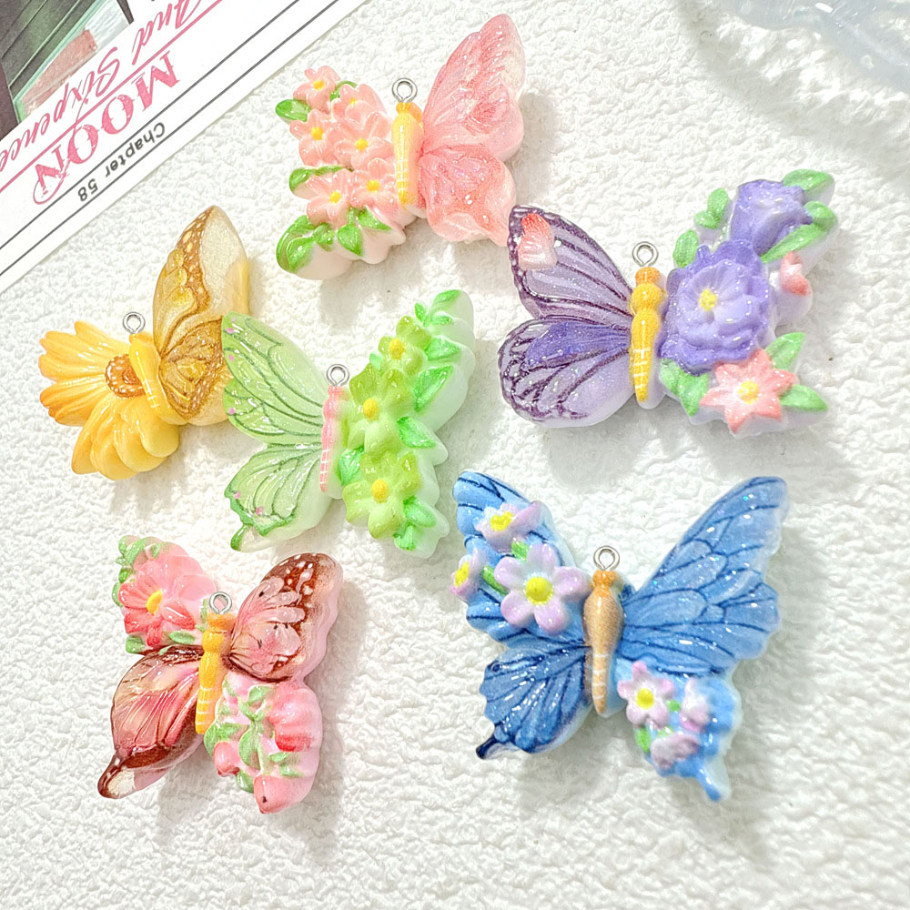 10pcs New Flower butterfly res - đánh giá và giá Butterfly Pendant Necklace