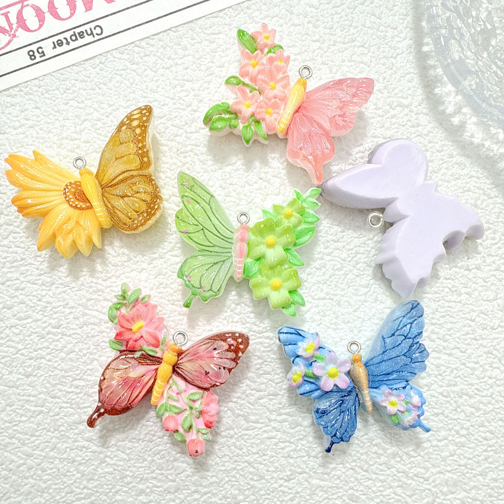 10pcs New Flower butterfly res - đánh giá và giá Butterfly Pendant Necklace