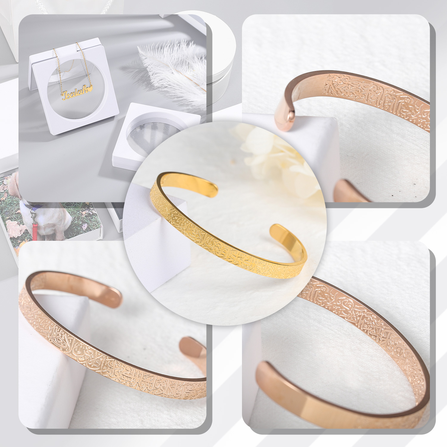 Ayatul Kursi Cuff Bracelet For - đánh giá và giá Cuff Bangle Bracelet