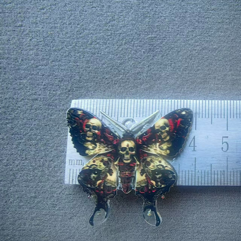 Gothic Dark Butterfly Acrylic  - đánh giá và giá Butterfly Pendant Necklace
