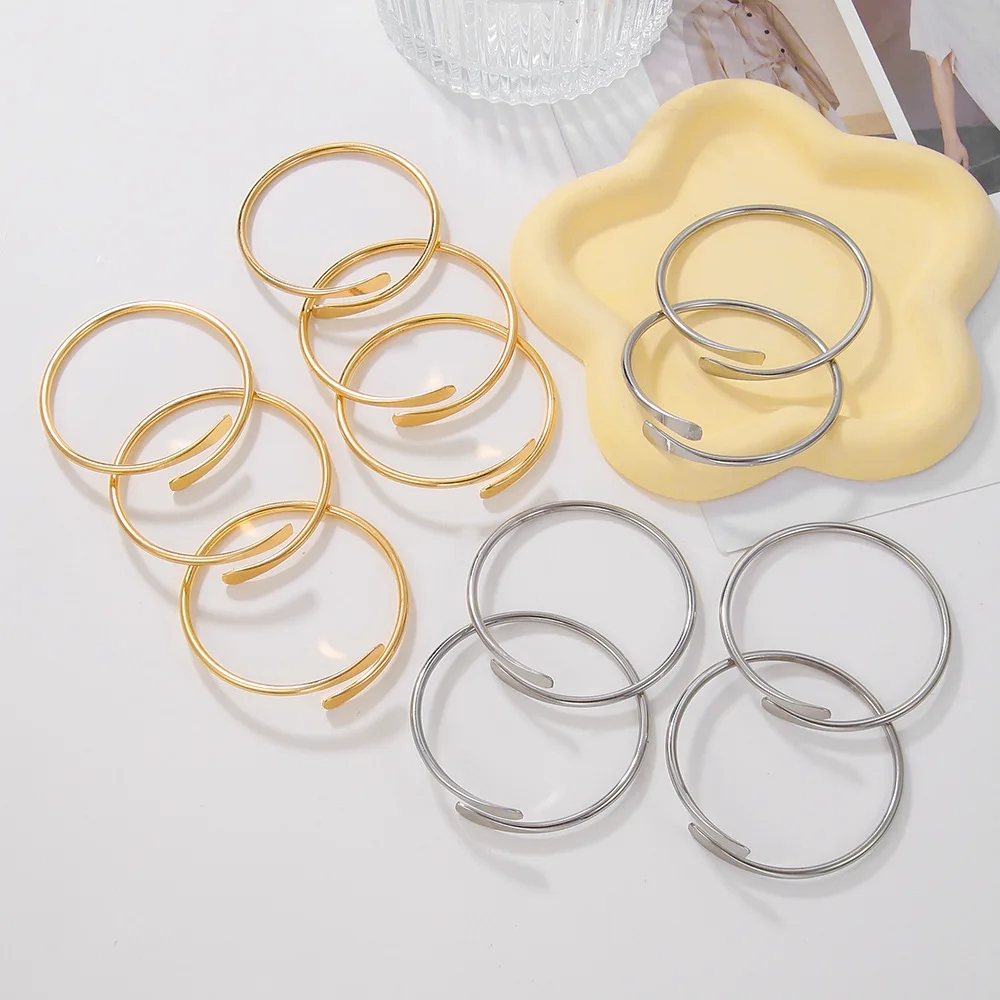 10pcs/lot Blank Brass Stacking - đánh giá và giá Cuff Bangle Bracelet