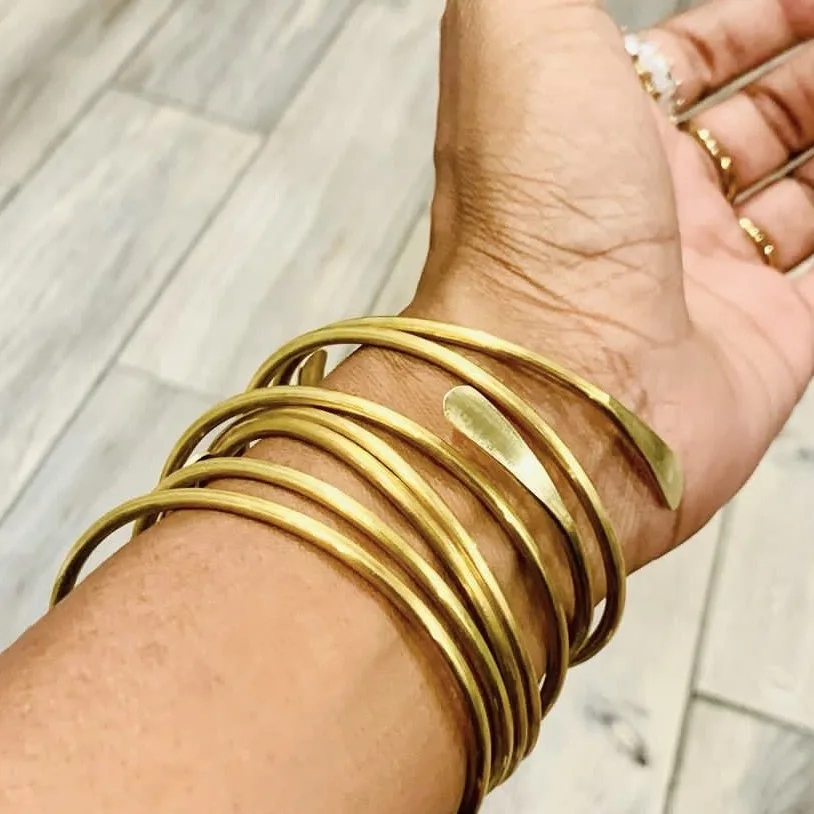 10pcs/lot Blank Brass Stacking - đánh giá và giá Cuff Bangle Bracelet