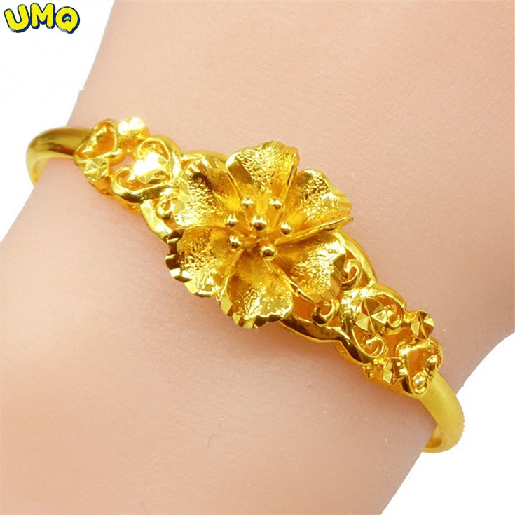 UMQ Golden Bracelet 999 Full G - đánh giá và giá Cuff Bangle Bracelet