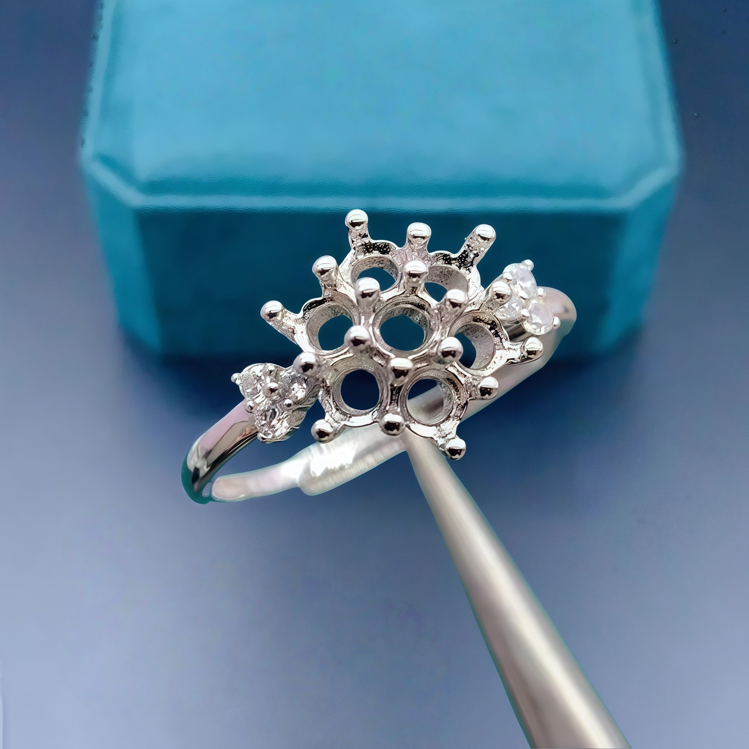 Setting 3mm Round Stone Fashio - đánh giá và giá Sterling Silver Ring