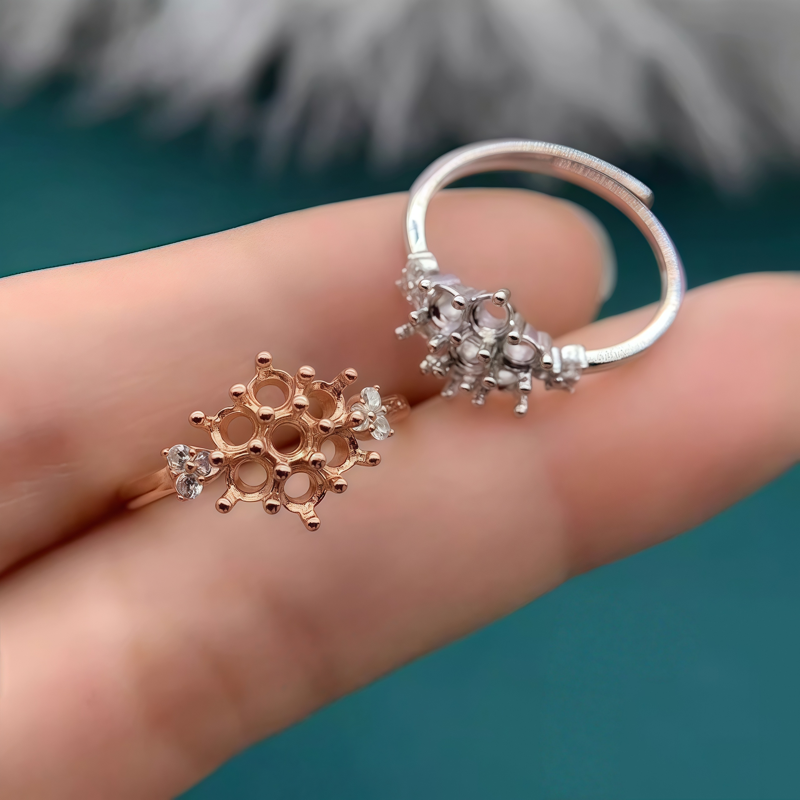 Setting 3mm Round Stone Fashio - đánh giá và giá Sterling Silver Ring