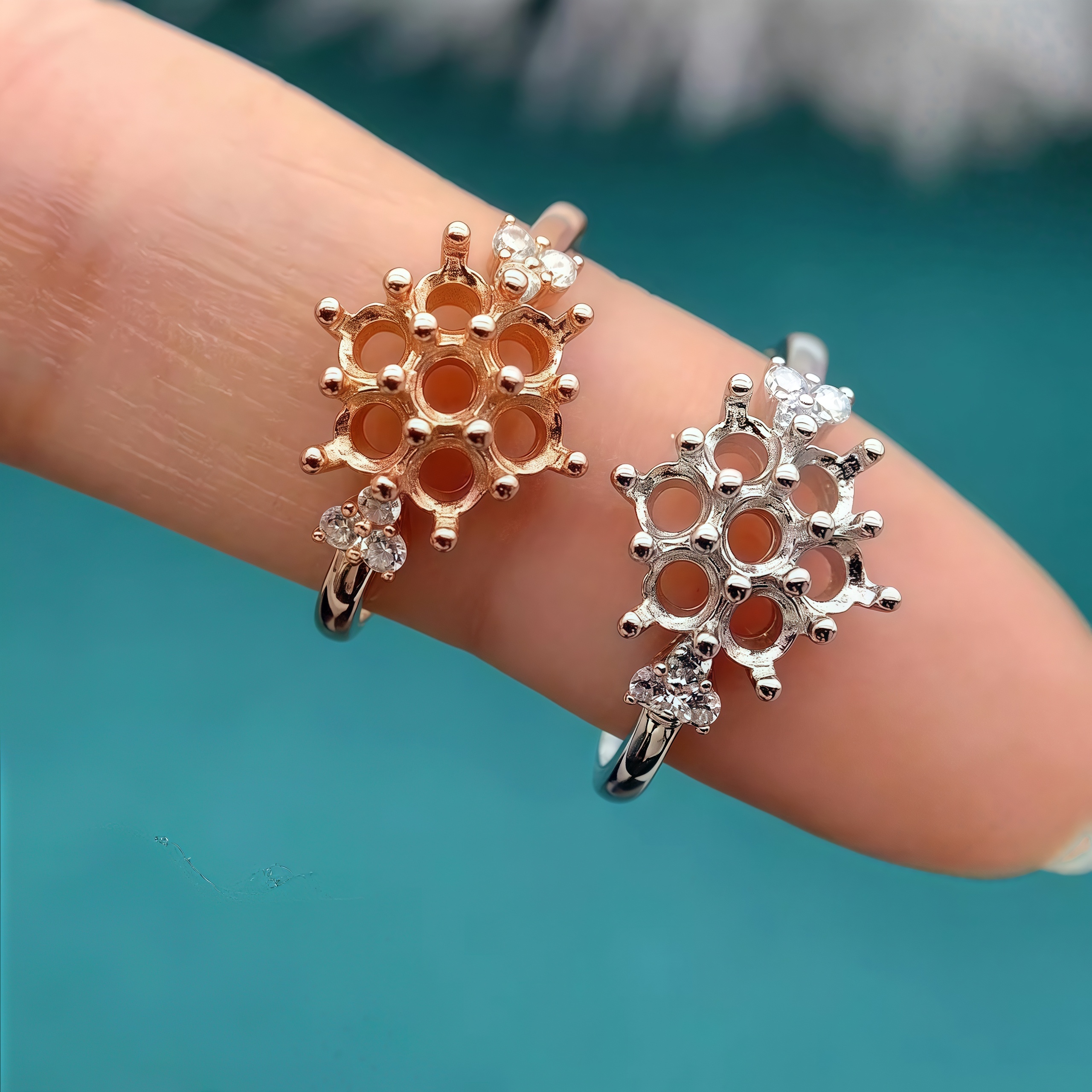 Setting 3mm Round Stone Fashio - đánh giá và giá Sterling Silver Ring