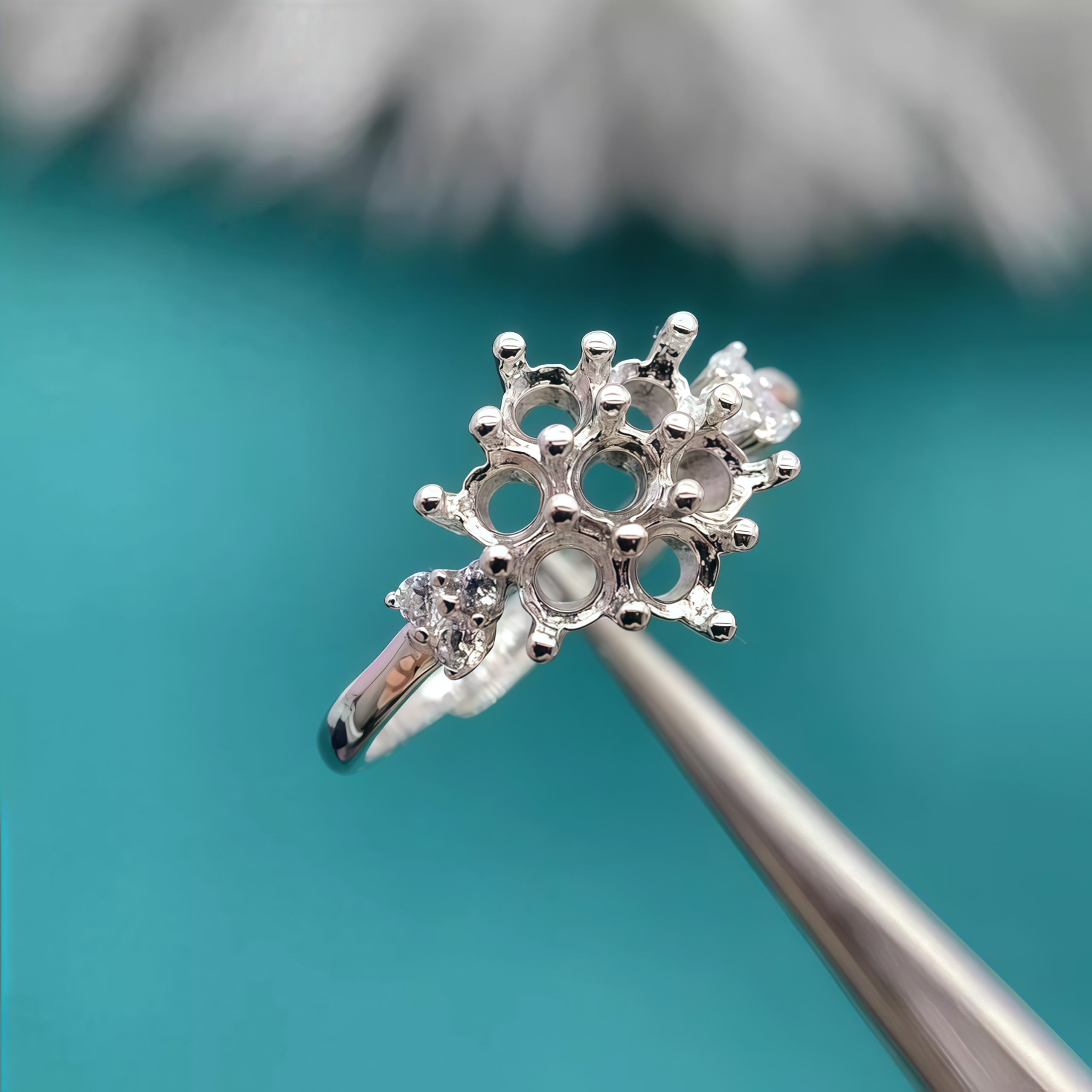 Setting 3mm Round Stone Fashio - đánh giá và giá Sterling Silver Ring