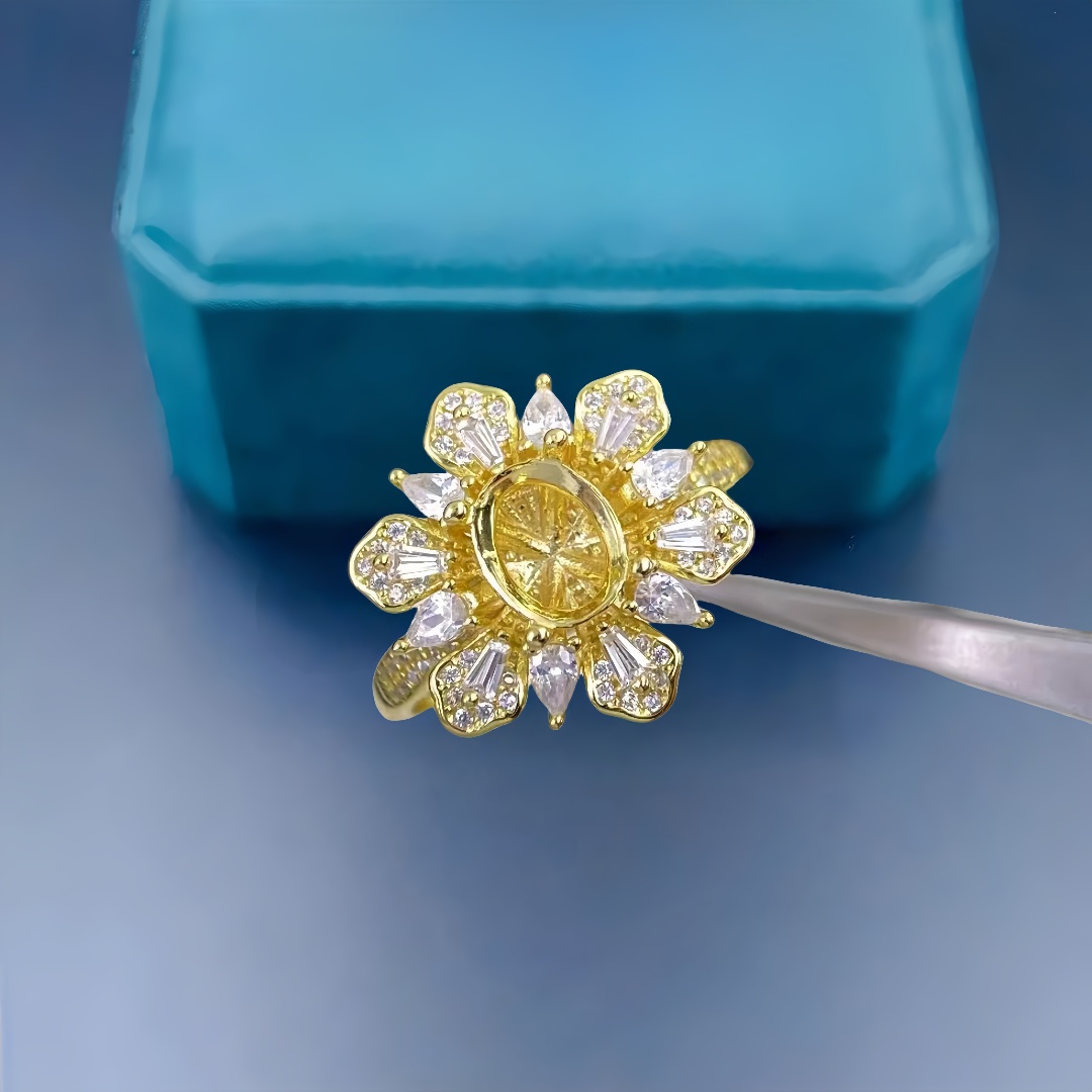 Y Fashion Ring Holder DIY Empt - đánh giá và giá Sterling Silver Ring