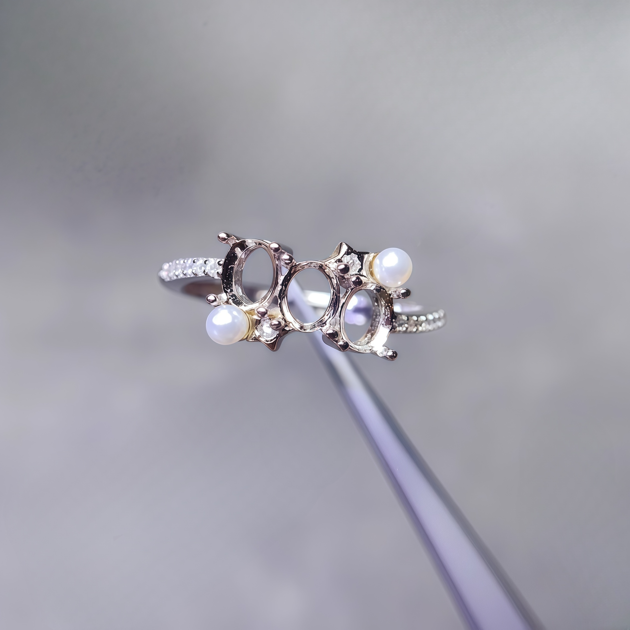 Setting 4*5mm Ellipse Stone S9 - đánh giá và giá Sterling Silver Ring