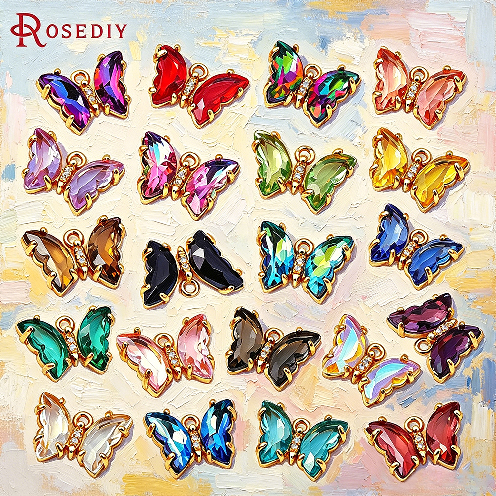 10PCS 18K Gold Color Brass and - đánh giá và giá Butterfly Pendant Necklace