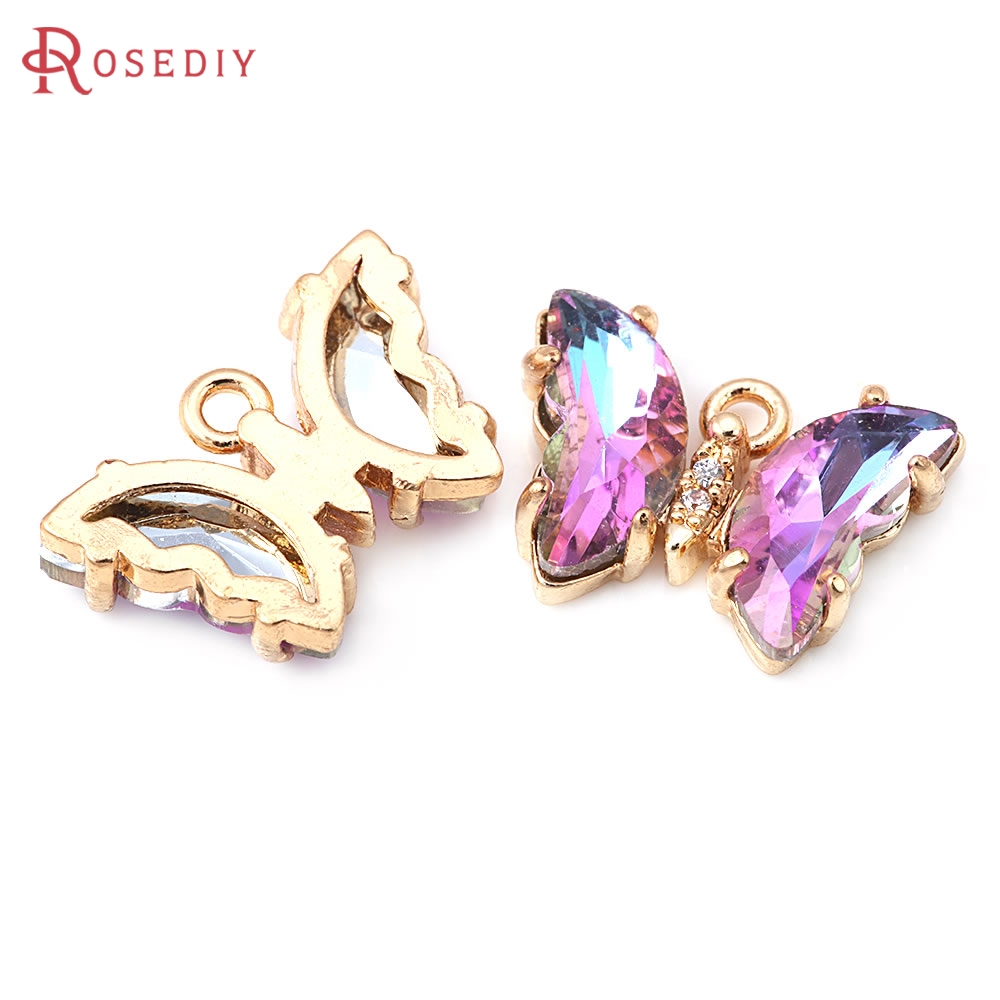10PCS 18K Gold Color Brass and - đánh giá và giá Butterfly Pendant Necklace