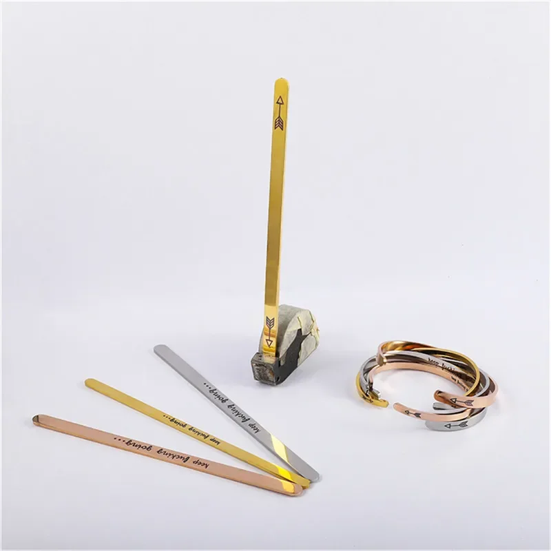 Stainless Steel Straight Cuff  - đánh giá và giá Cuff Bangle Bracelet