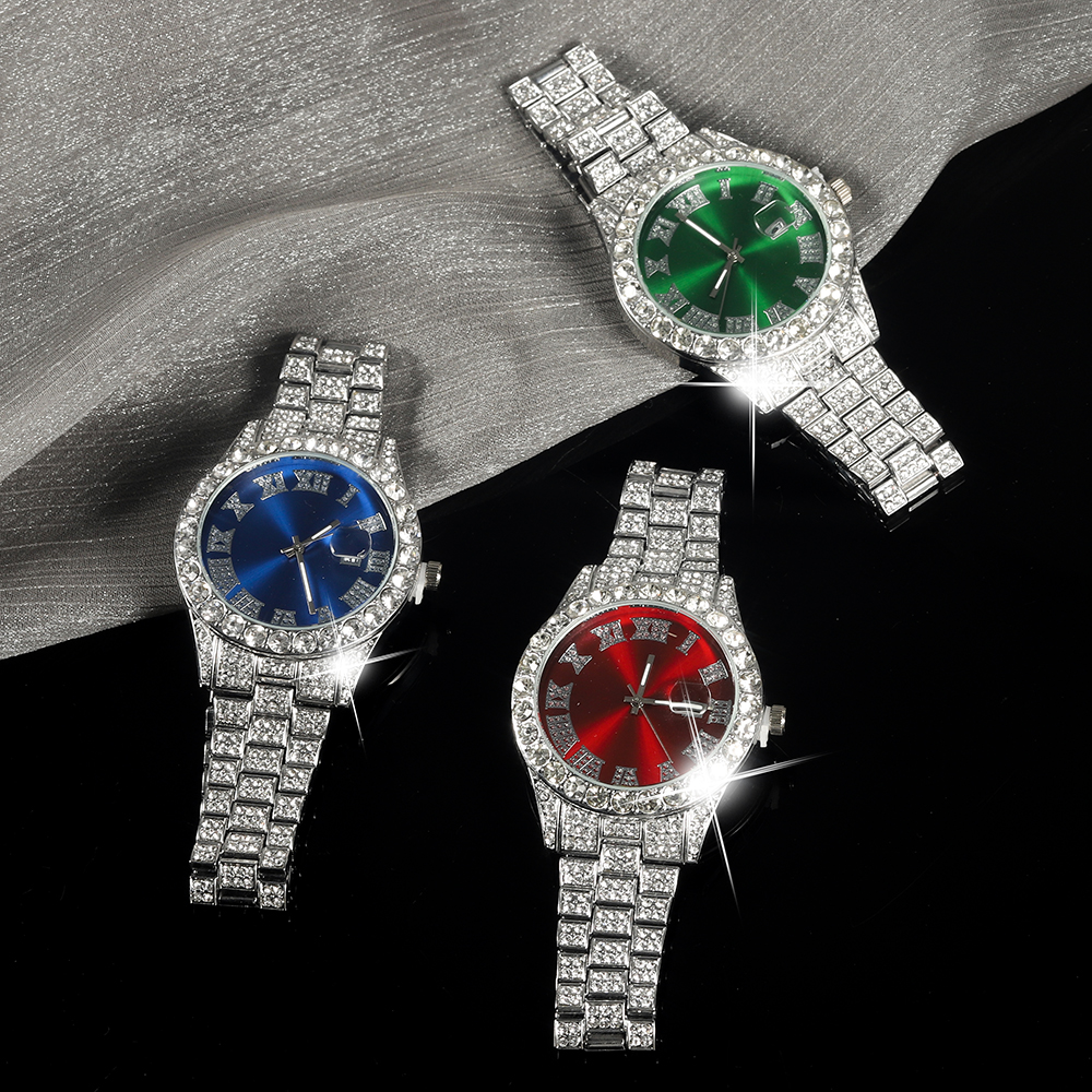 New Punk Men Watch Iced Out Di - đánh giá và giá Jewelry Watches Men