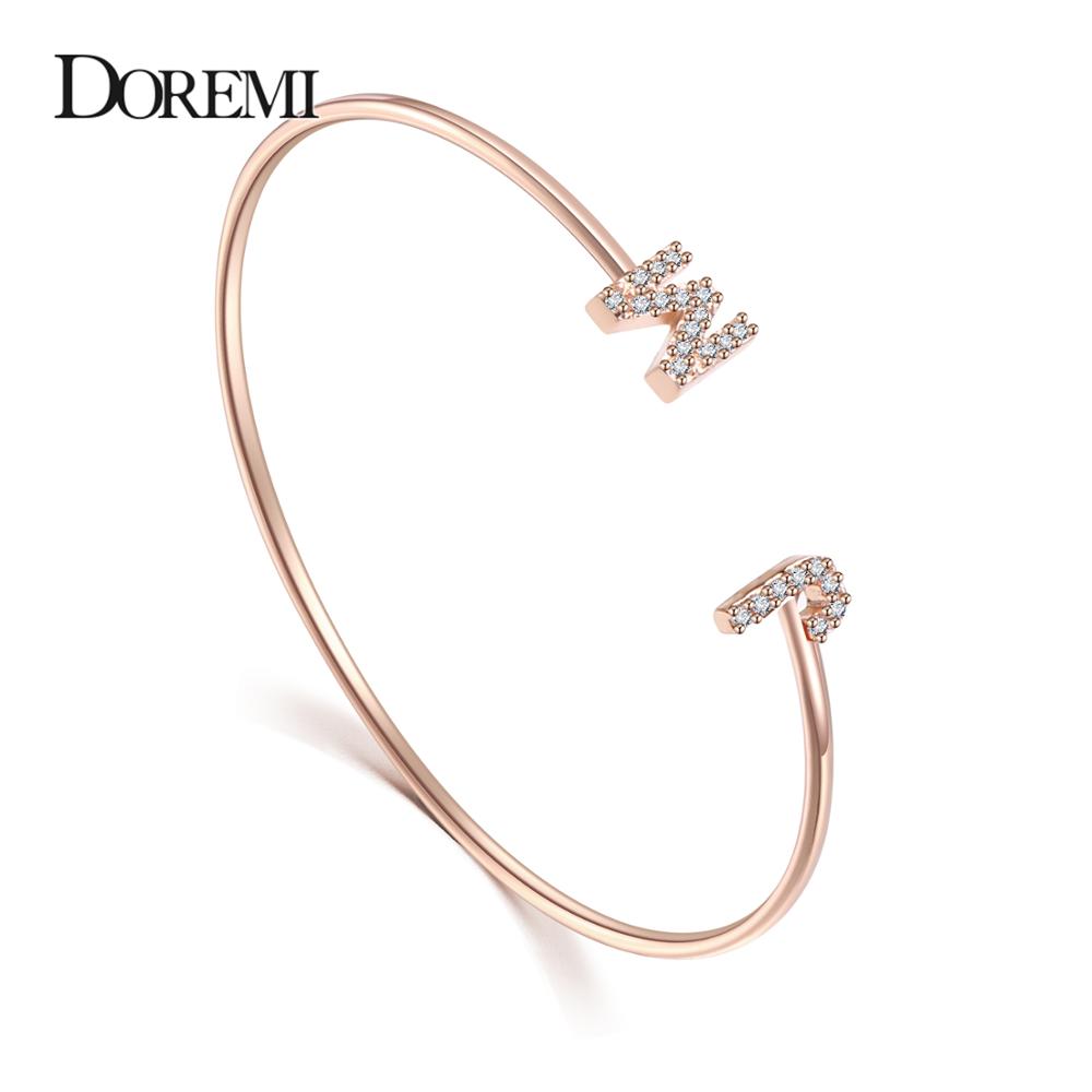 DOREMI Custom Letter Bracelet  - đánh giá và giá Cuff Bangle Bracelet