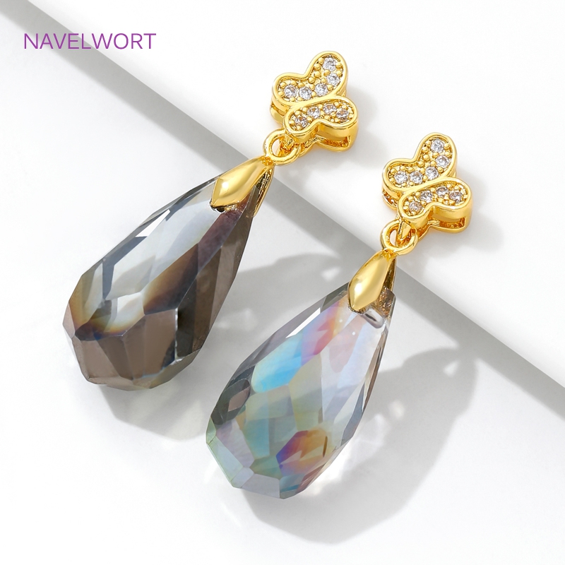 Brass Pinch Bails 18K Gold Pla - đánh giá và giá Butterfly Pendant Necklace